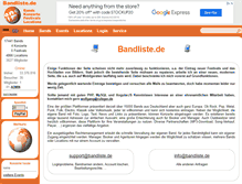 Tablet Screenshot of bandliste.de